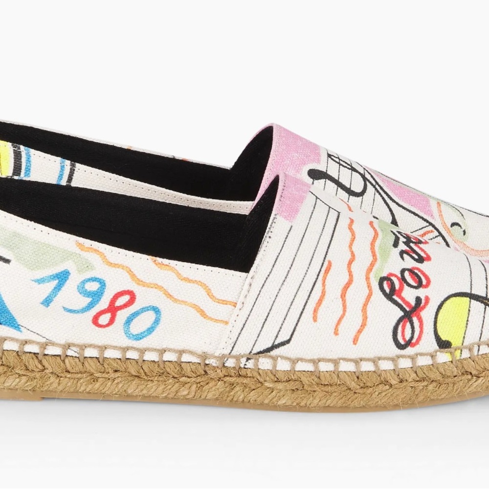 Yves Saint Laurent Perseo Canvas Espadrilles European Sz 41, US 10.5 or 10. New - Picture 2 of 16